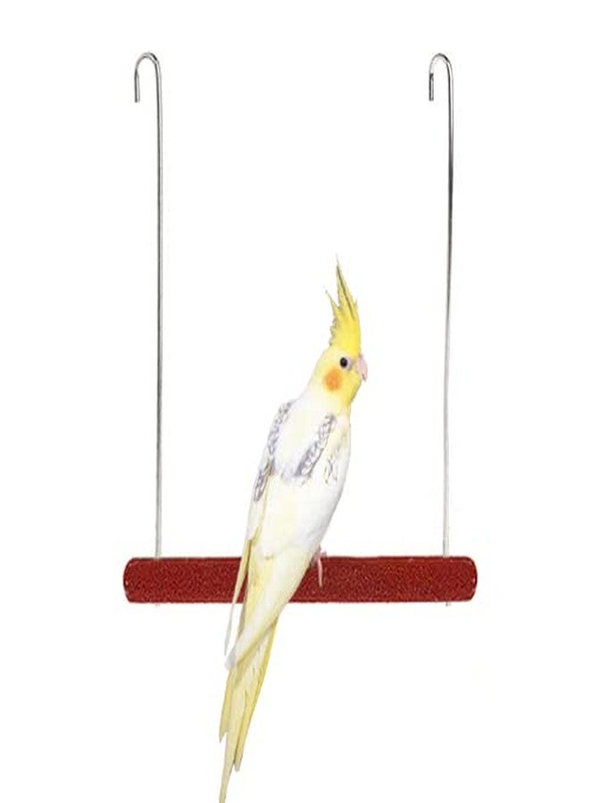 ويستيرن إرا منصة تعليق قفص لعبة متأرجحة من ويسترن إيرا، مناسبة للتسلق والتمرين للطيور (صغيرة وكبيرة) (عبوة من قطعتين) - Image 3